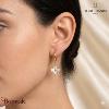Boucles d'oreilles RUBYA Pierre Lannier BJ23A6211 acier poli de couleur or