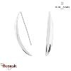 Boucles d'oreilles ENTASIS Pierre Lannier BJ20A2101 acier poli de couleur argent
