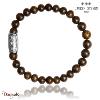 Bracelet Lauren Steven Perles Bronzite LSB06L095