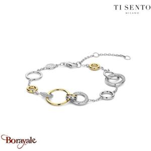 Bracelet TI Sento Hexagone femme 23047ZY