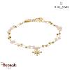 Bracelet AUSTRALE Pierre Lannier BJ22A1251 acier poli de couleur or