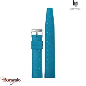 Bracelet de montre Lip Tropic bleu canard 20 mm 675464