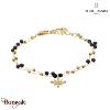 Bracelet AUSTRALE Pierre Lannier BJ22A1231 acier poli de couleur or