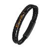 Bracelet All Blacks bijoux Homme cuir et perles 682152