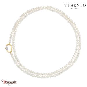 Collier TI Sento Perles femme 3993PW/110