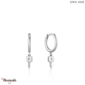 Under Lock & Key, Boucles d'oreilles Argent plaqué rhodium  ANIA-HAIE E032-04H
