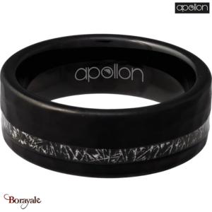 Bague Homme En Carbure De Tungstène 8 Mm Noir - Motif Brique, Finition Brossée, Ajustable - 6
