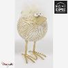 Oiseau Sur Pied doré Home Edelweiss collection : Belinda 16 cm