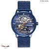 Montre PIERRE LANNIER Collection IMPACT Automatique Cadran Bleu Bracelet Acier 