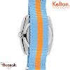 Montre KELTON RC 2 Nato bleu et orange quartz Unisexe 9122452