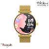 Montre TEKDAY Ronde connectée New 2025 unisexe boîtier doré, milanais doré 65657