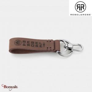 Porte clés Rebel & Rose Brun foncé Brun foncé hommes RR-025-C