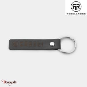 Porte clés Rebel & Rose Noir Noir hommes RR-025-H